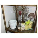 GROUP OF CANDLE HOLDERS