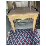 PAIR OF WOODEN SIDE TABLES, 25 IN X 22 IN X 21 IN