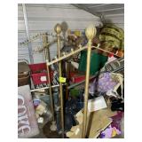 GROUP OF 3 METAL ADJUSTABLE HEIGHT COAT RACKS, RUS