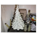 CONTENTS ON TOP OF ARMOIRE, CHRISTMAS TREE, OIL LA
