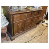 BASSETT, 2 DRAWER, 3 DOOR CHINA HUTCH, 50 IN X 19
