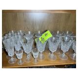 TOP SHELF OF CHINA CABINET INCLUDING CLEAR GLASSWA