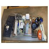 MISC GROUP OF OFFICE SUPPLIES, STAPLER, CALCULATOR