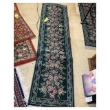 PAIR OF HALL WAY RUNNERS, PRIMROSE EMERALD, 24 IN
