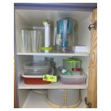 GROUP OF TUPPERWARE AND PLASTIC STORAGE CONTAINERS