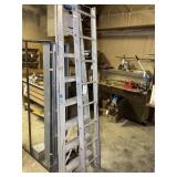 WERNER 8 FT STEP LADDER AND 8 FT EXTENSION LADDER