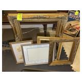 GROUP OF PICTURE FRAMES, UP TO 28 IN X 32 IN AND G