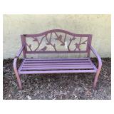 METAL GARDEN BENCH, SOME RUST, SEE PICTURES