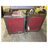 TWO ROLLING TOOL CABINATES, 20 IN X 11 IN X 28 IN