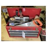 CRAFTSMAN TOOL BOX WITH ASSORTED SOCKETS AND WRENC