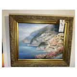 OIL ON CANVAS BY LINDA JAMES, TITLED VIEW OF POSIT