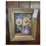 FRAMED AND MATTED OIL ON CANVAS BY LINDA JAMES, SU