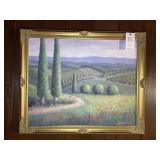 FRAMED AND MATTED OIL ON CANVAS BY LINDA JAMES, TI