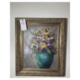 FRAMED OIL ON CANVAS BY LINDA JAMES, 22.5 IN X 16.