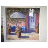 OIL ON CANVAS BY LINDA JAMES, TITLED CAFï¿½ STEFANIA