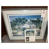 FRAMED AND MATTED ARTIST PROOF BY LEE JAMES, TITLE