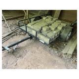 PROLINE SINGLE AXEL METAL FRAME TRAILER, 5 FT X 8