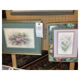 PAIR OF FRAMED AND MATTED WATERCOLORS BY LINDA JAM