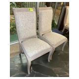 PAIR OF LEXINGTON STRAIGHT BACK FINE DINING CHAIRS