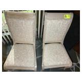 PAIR OF LEXINGTON STRAIGHT BACK FINE DINING CHAIRS