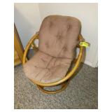 BAMBOO STYLE SWIVEL TUB CHAIR