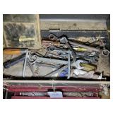 TWO METAL TOOL BOXES WITH ASSORTED TOOLS