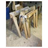 GROUP OF SAW HORSES