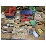 GROUP OF FASTENERS, STAPLES, NAILS, ETC