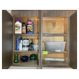 TOP LEFT CABINET, ROUNDUP, GARDENING TOOLS, INSECT