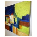 ABSTRACT ACRYLIC ON CANVAS, BY LINDA JAMES, 24 IN