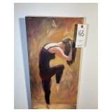 OIL ON CANVAS BY LINDA JAMES. 12 IN X 24 IN