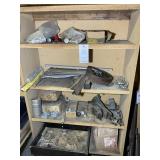 CONTENTS OF SHELF, CLAMPS, ETC