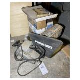 PORTER CABLE MODEL 362 BELT SANDER AND ASSORTED BE