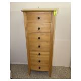 SEVEN DRAWER CHEST, 27 IN X 19 IN X 66.5 IN