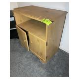 TWO DOOR TV CABINET, 27.5 IN X 16 IN X 28 IN