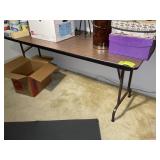 6 FT LAMINATE TOP FOLDING TABLE, NO CONTENTS