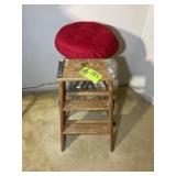 TWO FOOT STEP LADDER AND STOOL