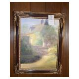 FRAMED OIL ON CANVAS BY LINDA JAMES, TITLED ENGLIS