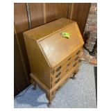 TAYLOR MADE 4 DRAWER SECRETARY DESK, 26 IN X 16 IN