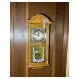 CROWN COURT WALL CLOCK, 27 IN TALL