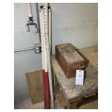 CRAFTSMAN TRANSIT, TRIPOD AND GRADE ROD