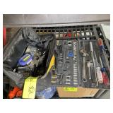 DEWALT BAG WITH ASSORTED HAND TOOLS AND WRENCHES