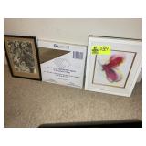 GROUP OF DECORATIVE FRAMED WALL ART, 12 IN X 15 IN