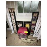 POP CORN POPPER 17 IN TALL AND MOVIE THEMED WALL A