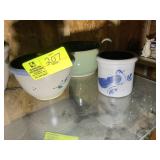 GROUP OF POTTERY BOWLS
