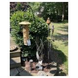 DECORATIVE YARD ART AND BIRD FEEDER