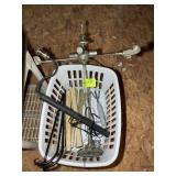 GROUP OF LIGHT FIXTURE PARTS