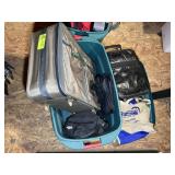 TOTE WITH LUGGAGE AND STORAGE BAGS