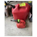 6 GALLON GAS CAN AND 1 GALLON GAS CAN