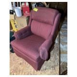 UPHOLSTERED SWIVEL ROCKER